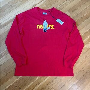Kith Treats Cereal Boy Red Graphic Long Sleeve Shirt